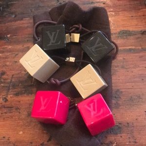 Authentic Louis Vuitton pony tail holders